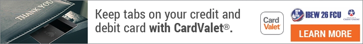 Keep tabs on your credit and debit card with CardValet - learn more